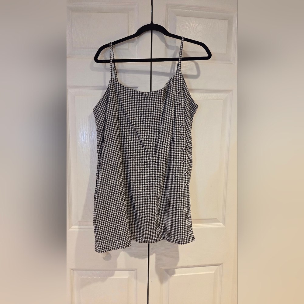 Abercrombie Linen Blend Button Skort